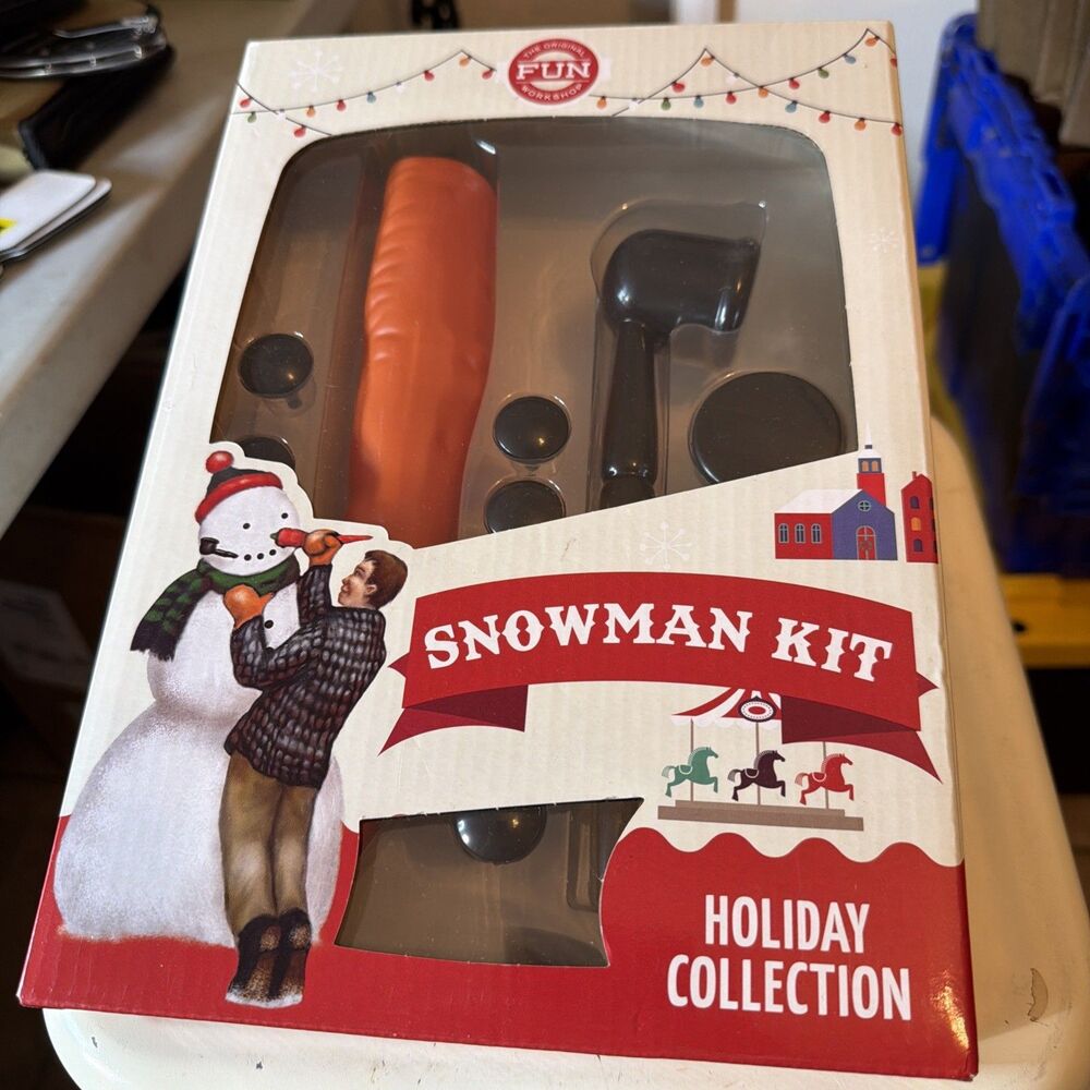 Brand New The Original Workshop Fun Snowman Kit Factory Sealed